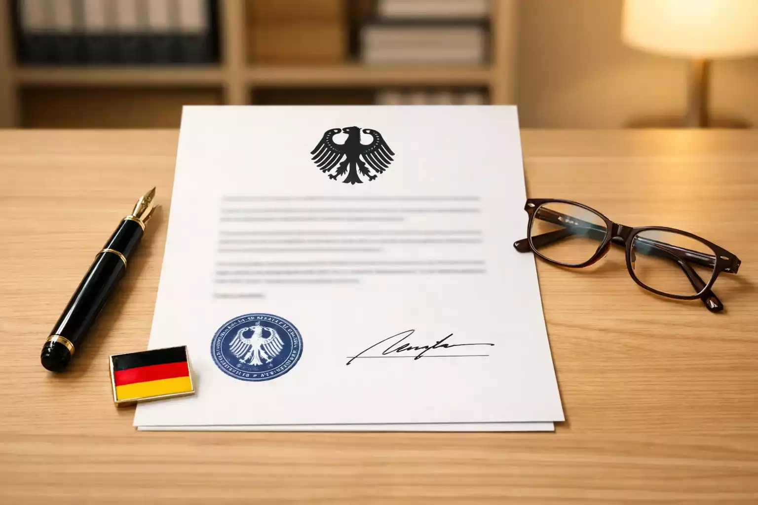 Dokumente und Stift auf einem Schreibtisch symbolisieren die GGL-Regulierung für Sportwetten in Deutschland